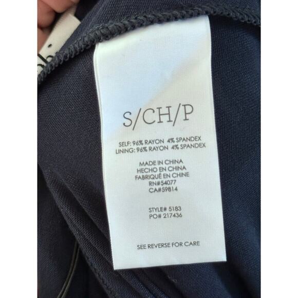 CAbi #5183 Women's Blue White Striped Asymmetric Stretchy Midi Skirt Size Small - Picture 3 of 5